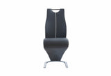 Monaco Dark Grey Dining Table And 4 Monaco Dark Grey Dining Chairs
