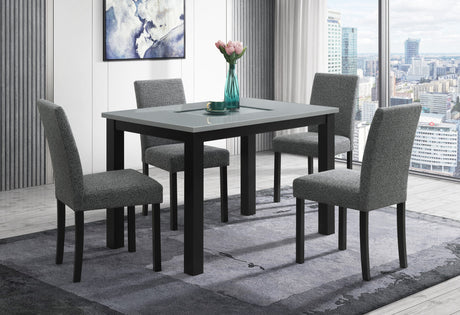 D8112 Dining Table with 4 D8112 Dining Chairs