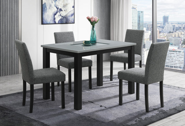 D8112 Dining Table with 4 D8112 Dining Chairs