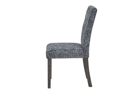 D86 Grey Dining Chair with Brown Legs