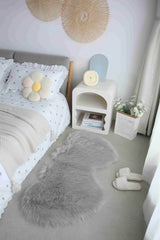 Faux Fur Rug Double Heart