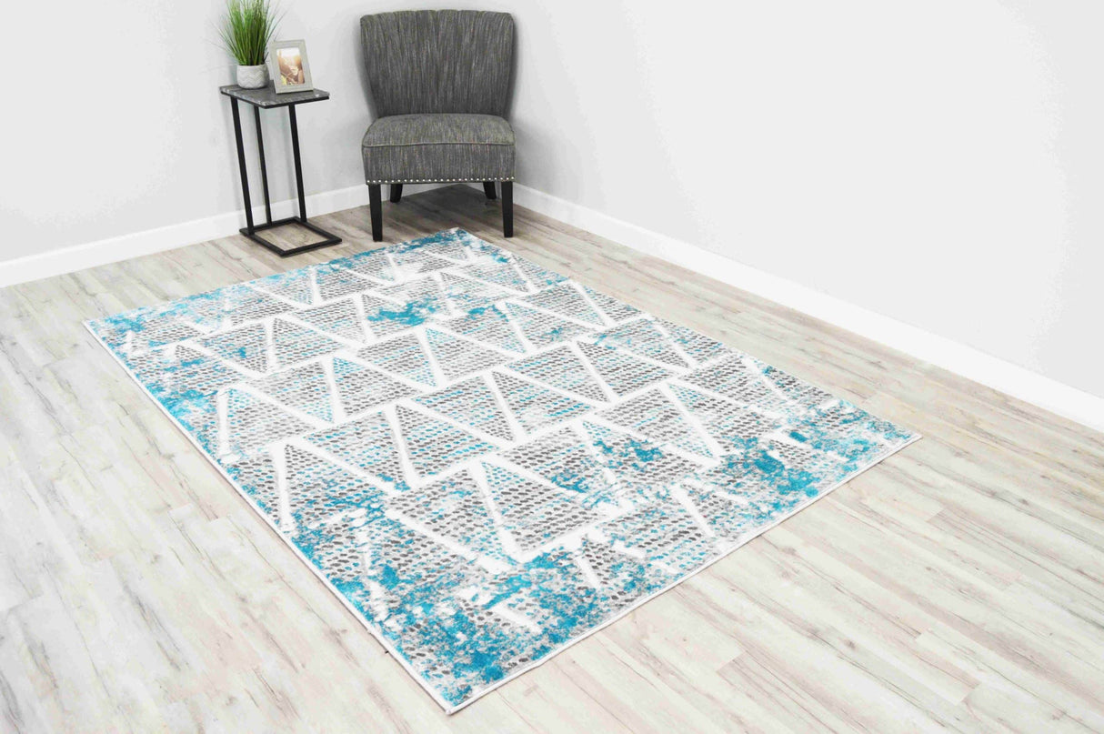 Oxford Area Rug E1002 Turquoise
