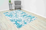 Davinci Area Rug E1036 Turquoise