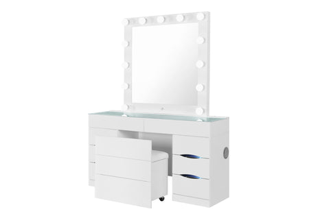 Ella White Storage Vanity Accessory