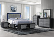 Emma Black/Grey King Bed Group