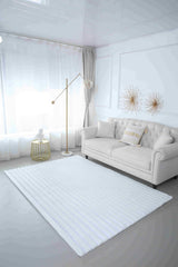 Flora Shaggy Rug Blue