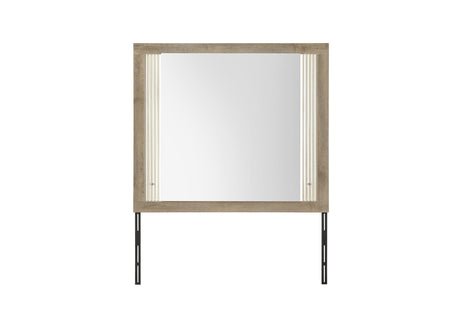 Gabriel Brown Mirror with LED