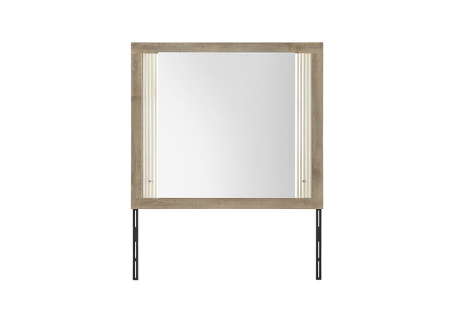 Gabriel Brown Mirror with LED