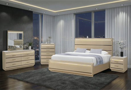 Genesis Gold Dresser with LED