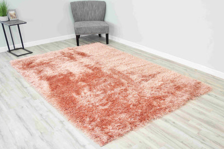 Helin Shaggy Rug Terracotta