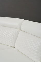 Cruz White 7 PC Reclining Sectional