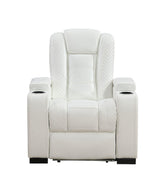 Knox White Recliner
