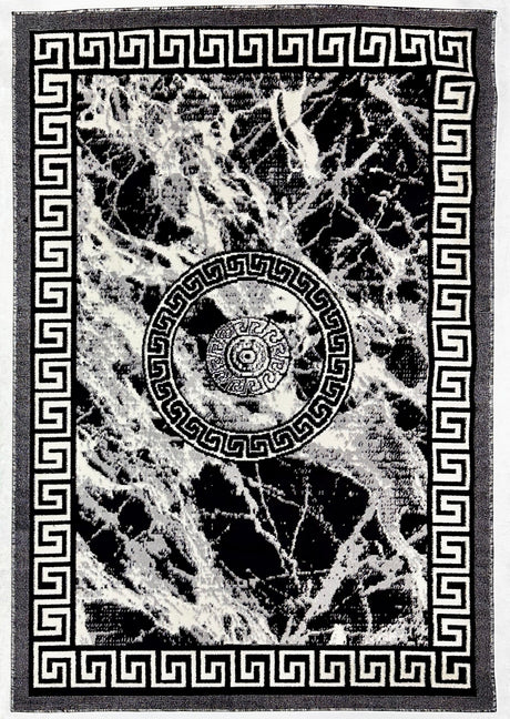 Star Area Rug 1313 Black