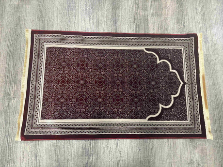 Casablanca Area Rug Prayer Rug Burgundy