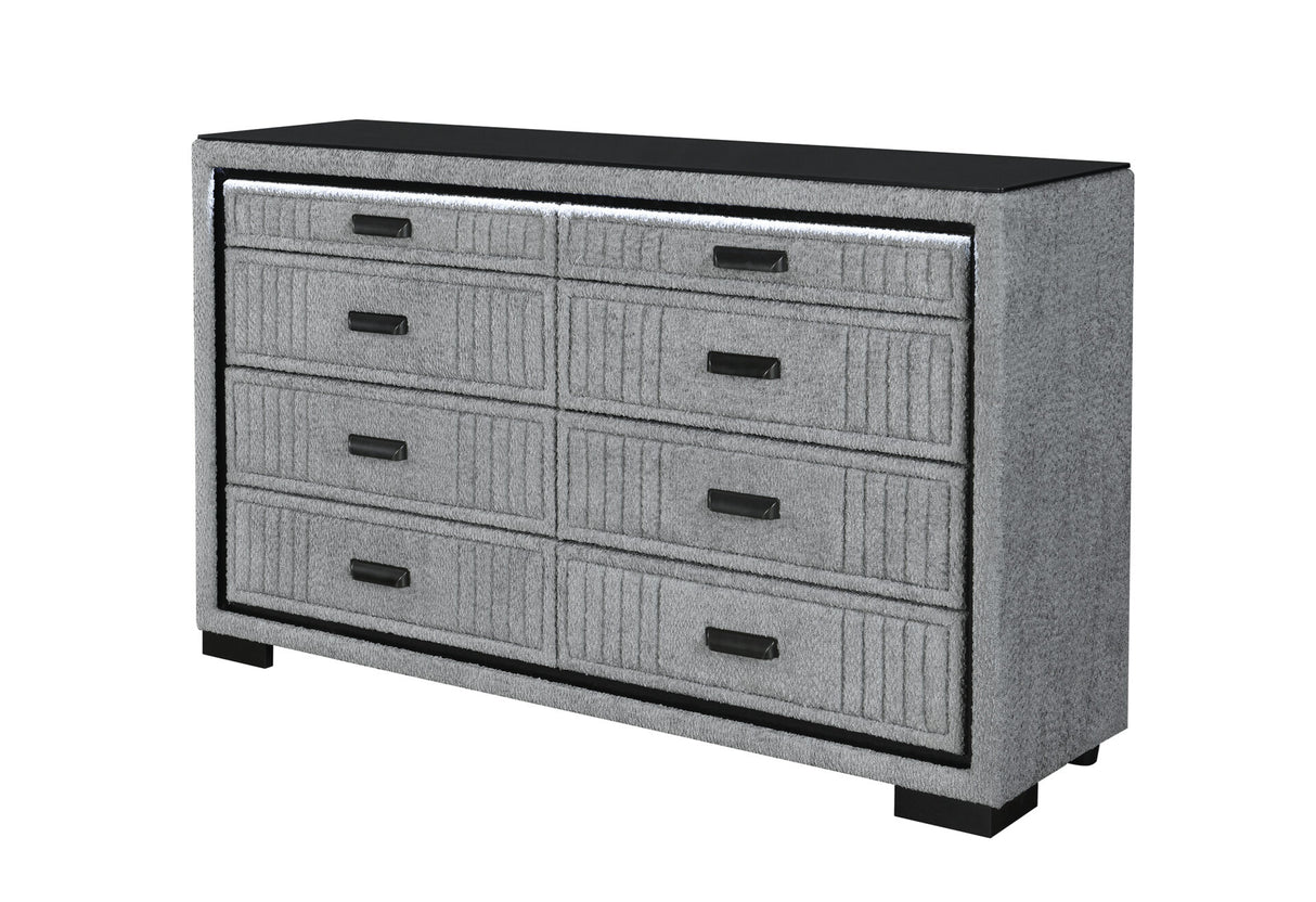 Isabella Grey Dresser with LED