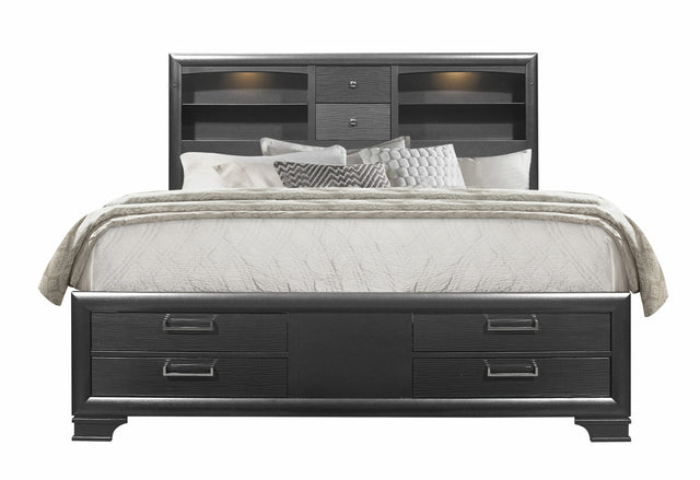 Jordyn Grey King Bed
