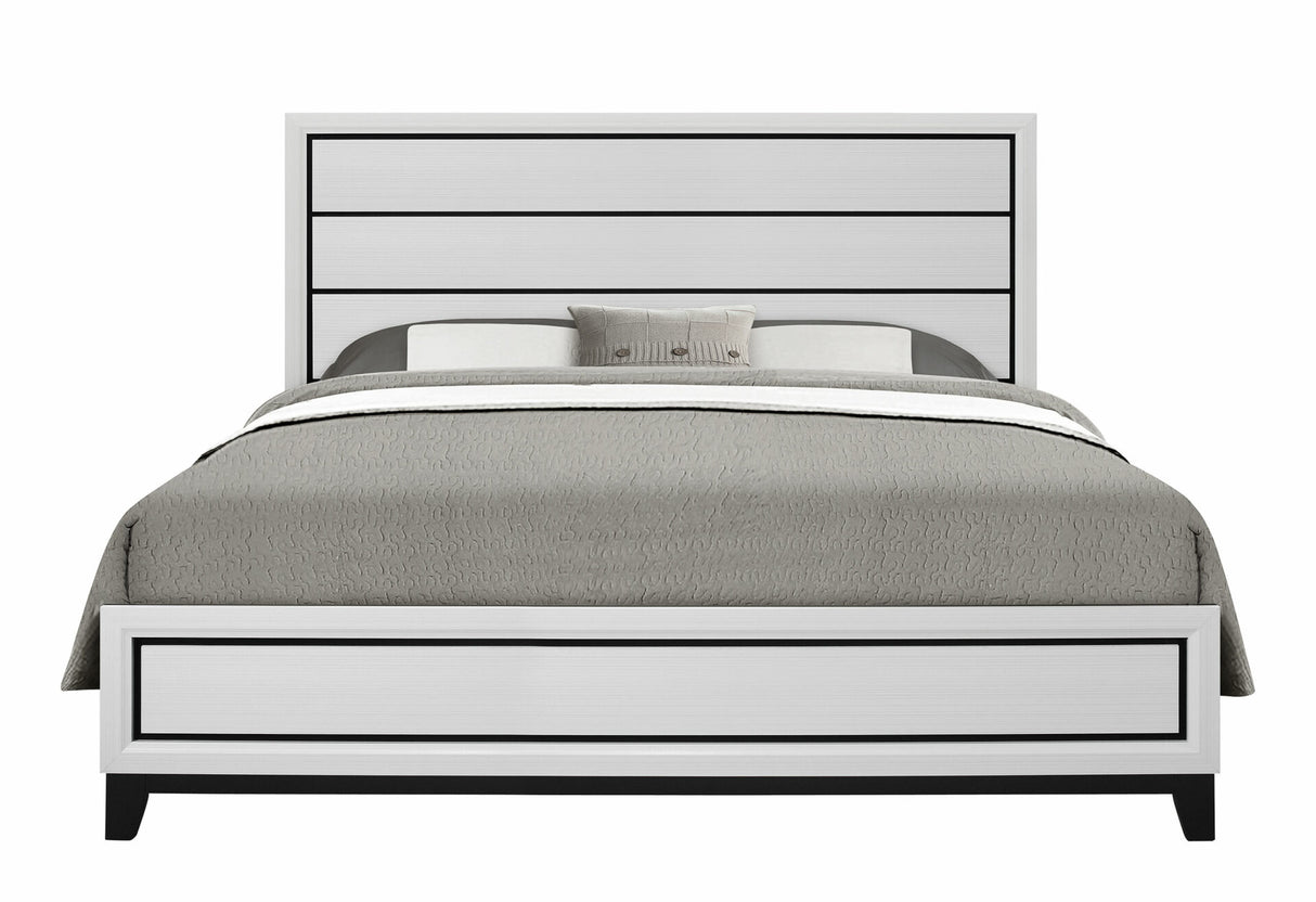 Kate White King Bed