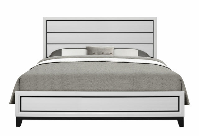 Kate White King Bed