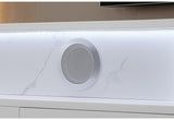 Kira White 87" Entertainment Unit with Bluetooth Speaker and LED