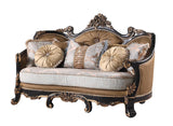 Roman White Loveseat