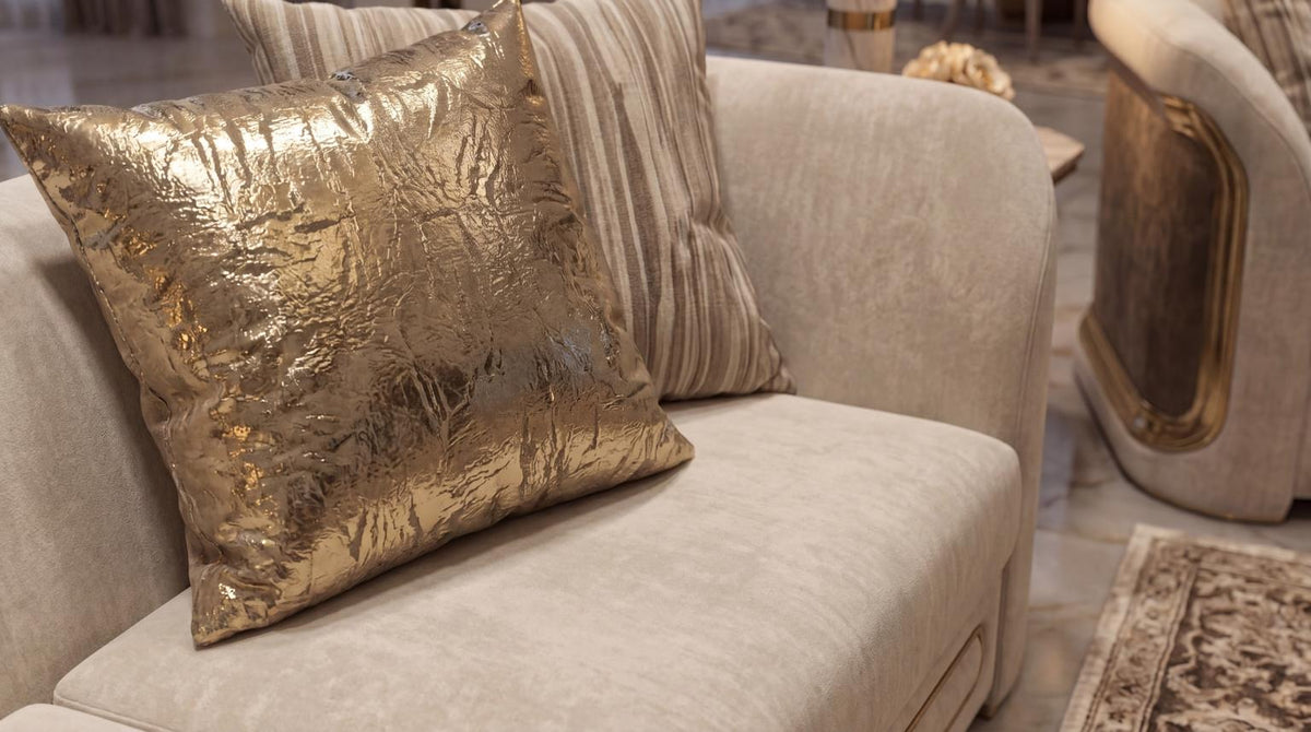 Monaco Living Room Set - Beige