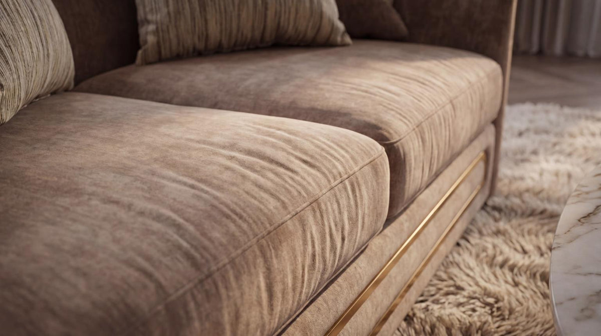 Monaco Living Room Set - Brown