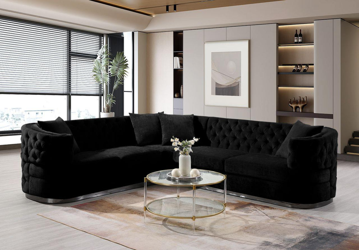 Right-Arm Facing Sofa - Black