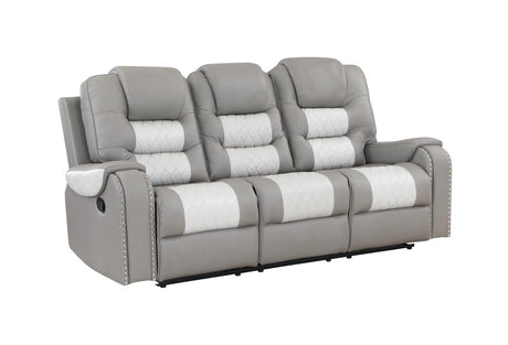 Harlow Manual Reclining Sofa - Grey