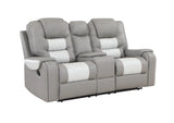 Harlow Manual Reclining Sofa - Grey