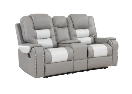Harlow Manual Reclining Sofa - Grey