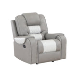 Harlow Manual Reclining Sofa - Grey