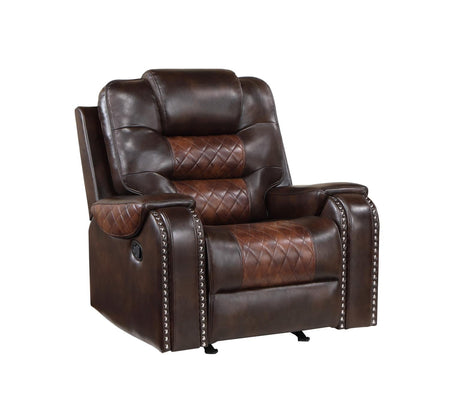 Harlow brown manual recliner chair