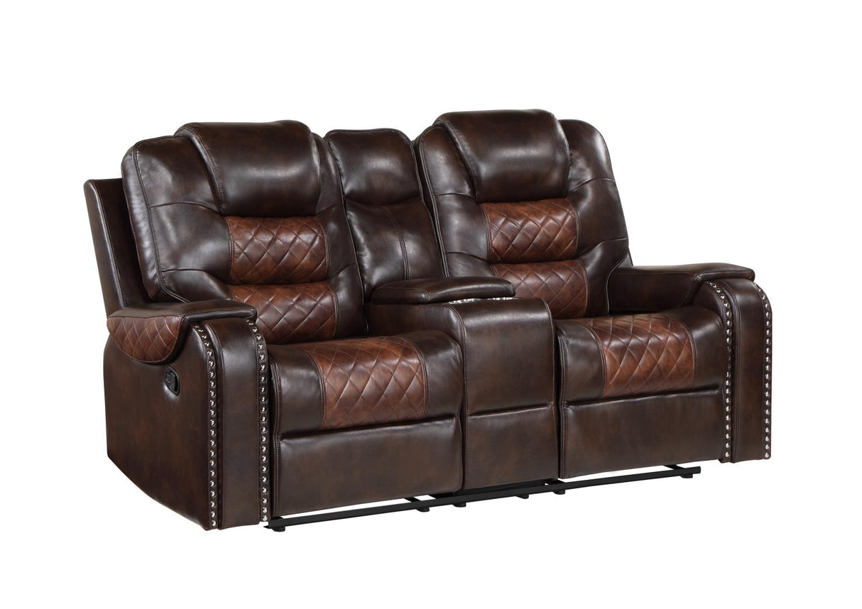 Harlow Brown Reclining Loveseat