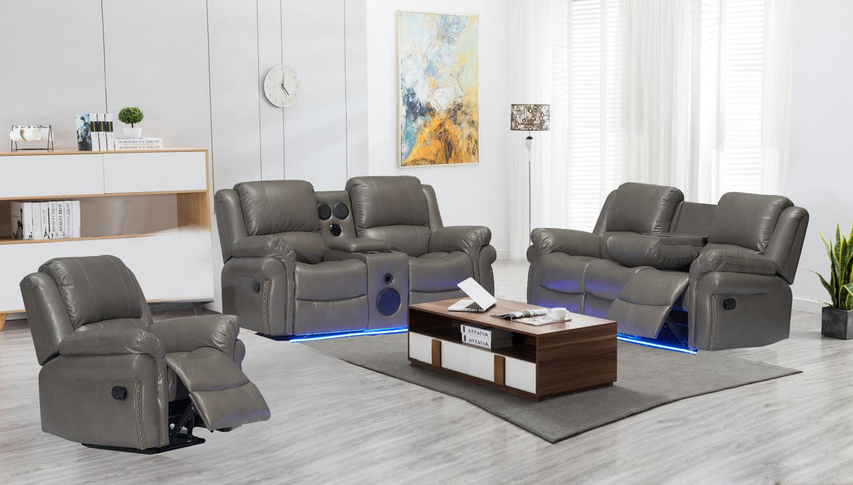 Cesar Manual Reclining Chair / Grey