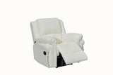 Cesar White Reclining Chair