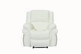 Cesar White Reclining Chair
