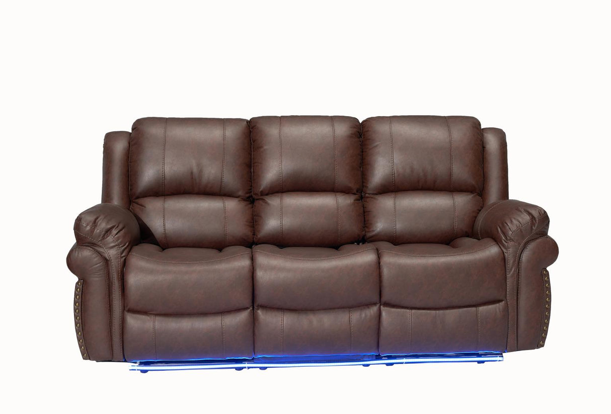Cesar Manual Living Room Set - Brown