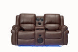 Cesar Manual Living Room Set - Brown