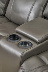 Jay Grey 3 PC Reclining Sectional w/ LED