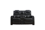 Braden Black Loveseat