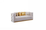 Noah White 2-Piece (Sofa, Loveseat)