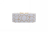 Noah White Living Room Set - White, Gold