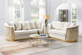 Luciana Cream 2-Piece (Sofa, Loveseat)