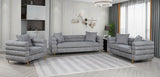 Silas Grey 2-Piece (Sofa, Loveseat)