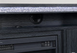Lily Dark Grey Entertainment Unit 72" with LED, Speakers, Crystal Inserts