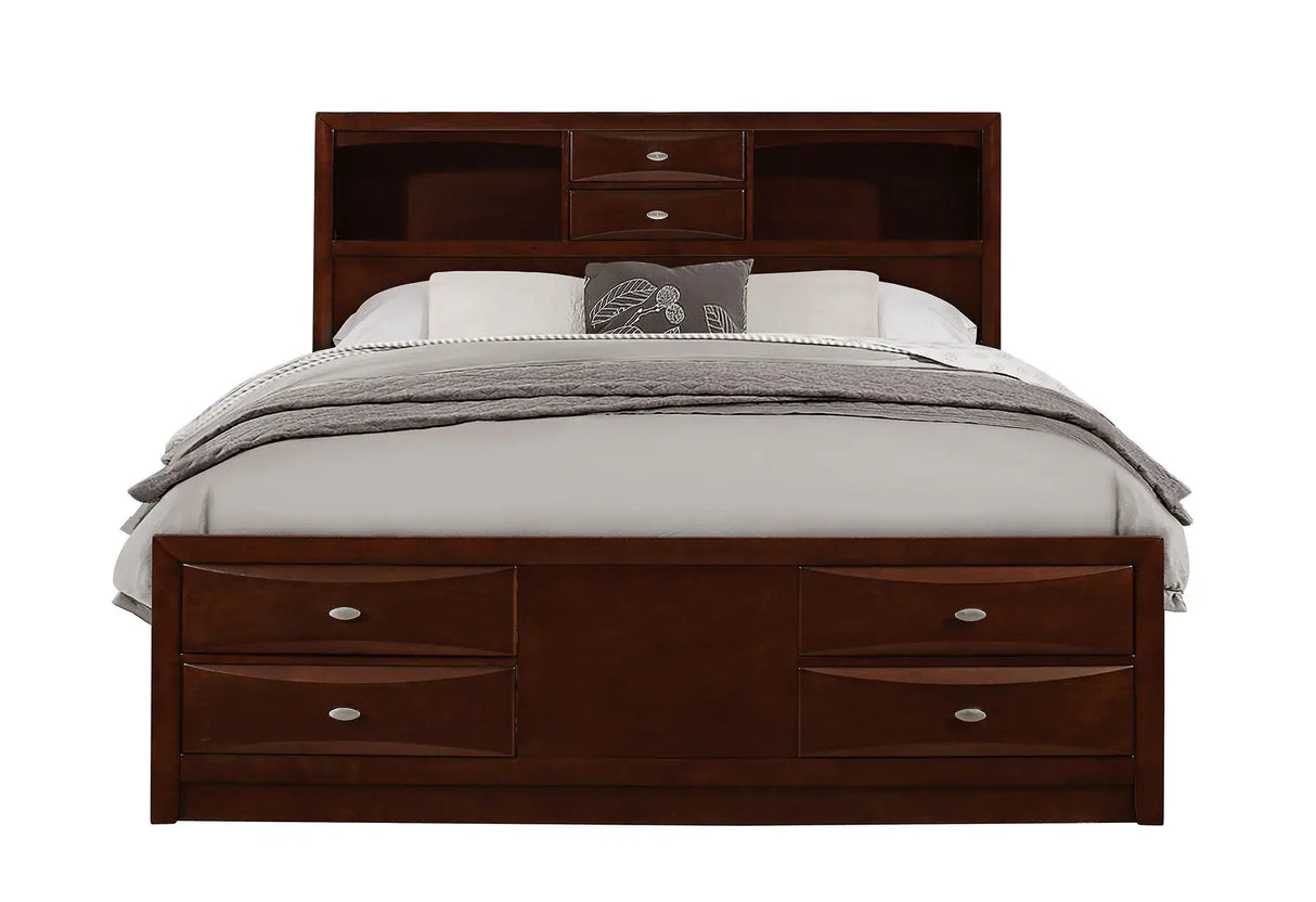 Linda Merlot Queen Bed