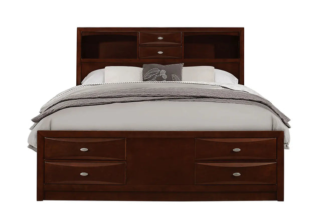 Linda Merlot Queen Bed
