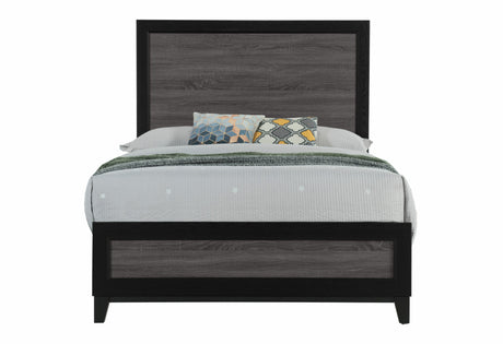 Lisbon Grey and Black Full Bed
