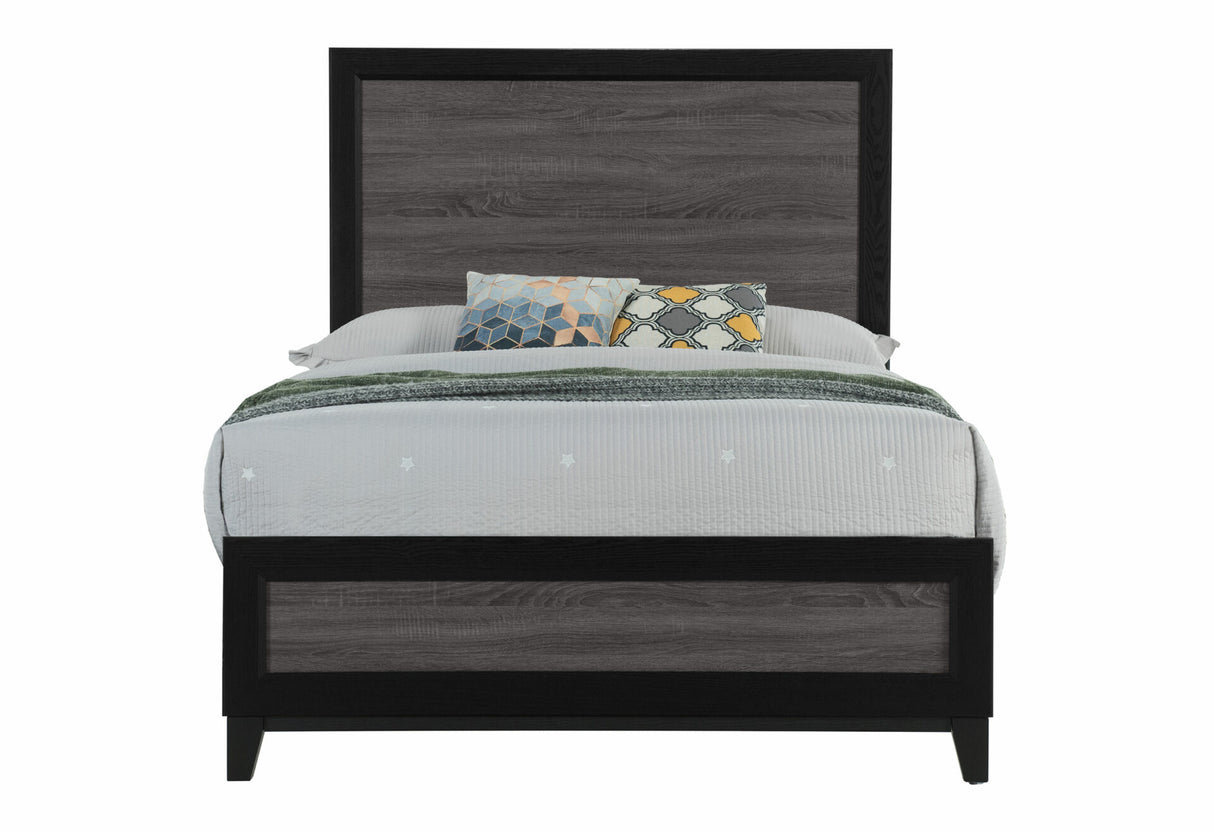 Lisbon Grey and Black Full Bed