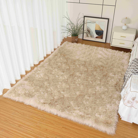 Lush Shaggy Rug Cream
